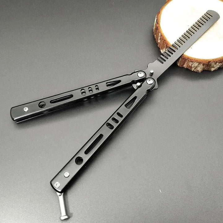 Well DudesFolding Butterfly CombFolding Butterfly Comb is the perfect grooming accessory for men who want to achieve the perfect look without sacrificing style or safety.This innovative comb featurWell DudesFolding Butterfly Comb