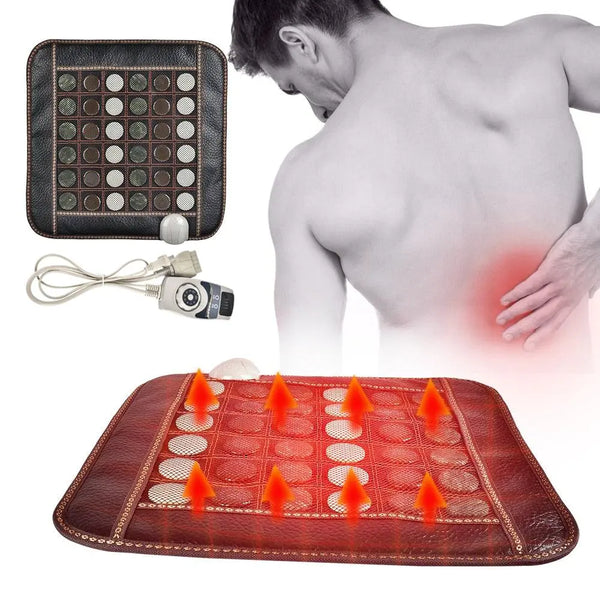 Well DudesHeating Massage Mat🔎FeaturesIntroducing our Heating Massage Mat, designed with men's wellness in mind. Made from a combination of soft PU leather, PP cotton, and jade, this mat providWell DudesHeating Massage Mat