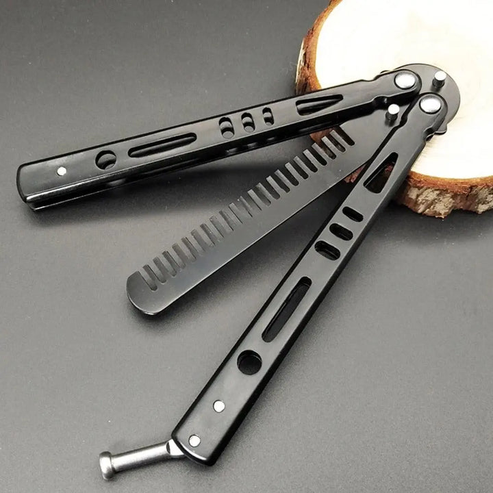 Well DudesFolding Butterfly CombFolding Butterfly Comb is the perfect grooming accessory for men who want to achieve the perfect look without sacrificing style or safety.This innovative comb featurWell DudesFolding Butterfly Comb