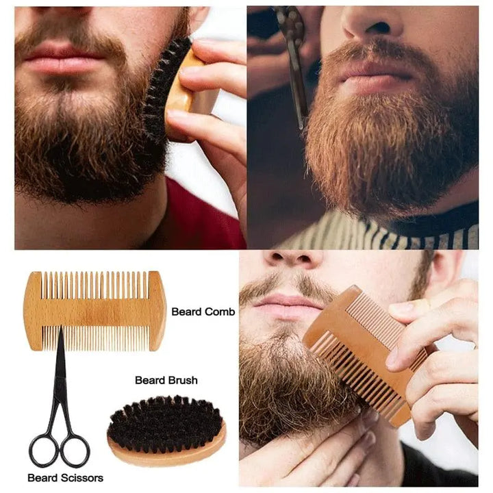 Well Dudes7pcs/sets Beard Growth KitThe 7pcs/sets Beard Growth Kit is the ultimate grooming and care solution for men who want to enhance their beard growth and achieve a thicker, fuller mustache.This Well Dudes7pcs/sets Beard Growth Kit